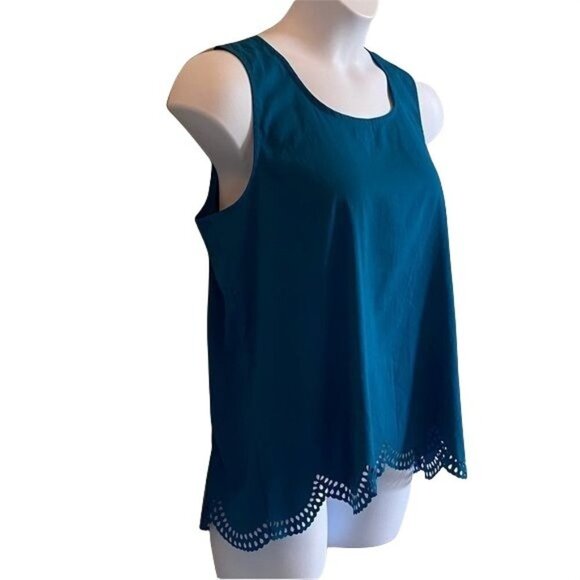 Jennifer and Grace XL Sleeveless Blue Top - Picture 2 of 10